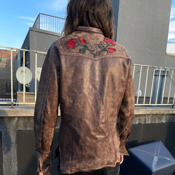 Custom Handmade Leather Shirt - Picture 5 of 5